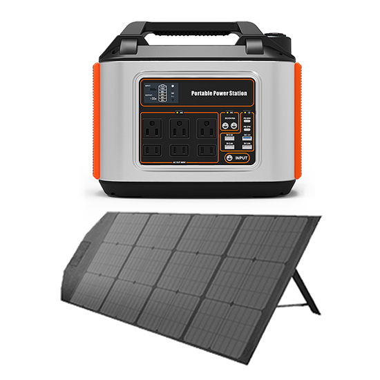 500w portable solar generator with solar panel