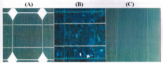 Example silicon cell in a panel