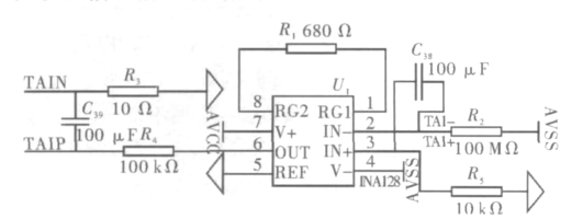Schematic diagram of the enlarged circuit 